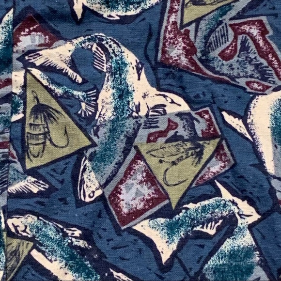 Vintage COLUMBIA Short Sleeve Button Up Fish Shirt - Picture 3 of 9